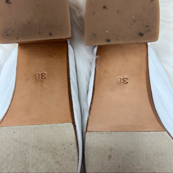 James Smith Cafe society mule white wood leather 38 - Picture 7 of 10